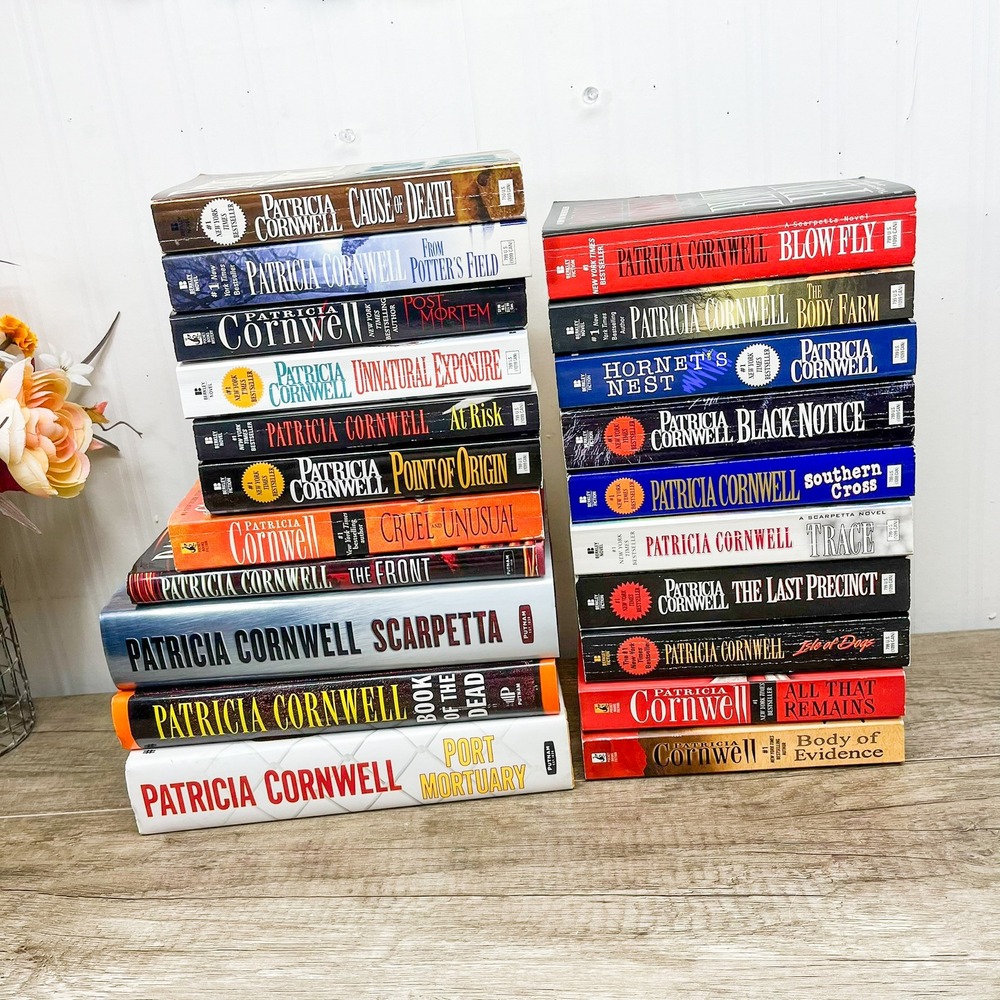 Patricia Cornwell Book Lot 21 Novels Scarpetta Series Hardcover Paperback